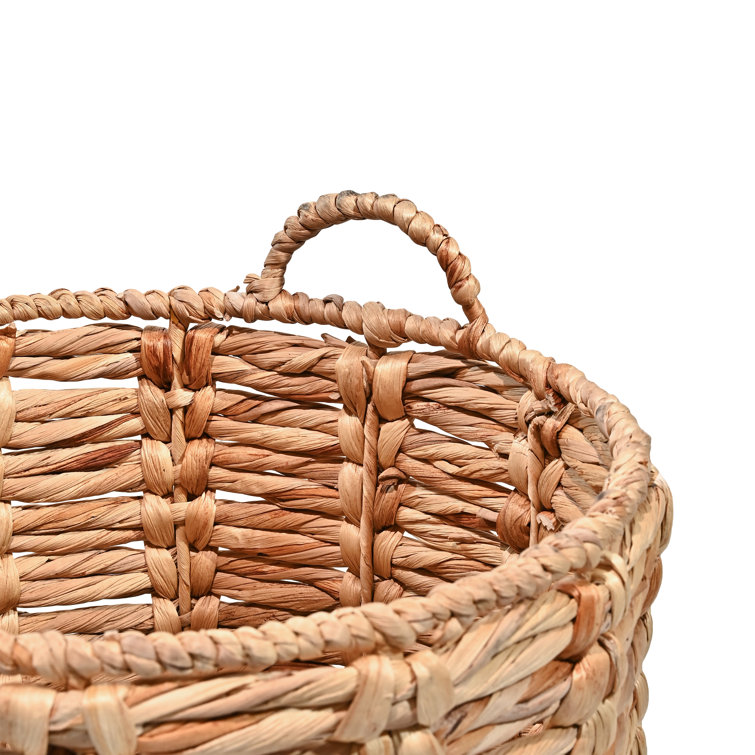 Natural Wicker Handwoven Basket with Handles