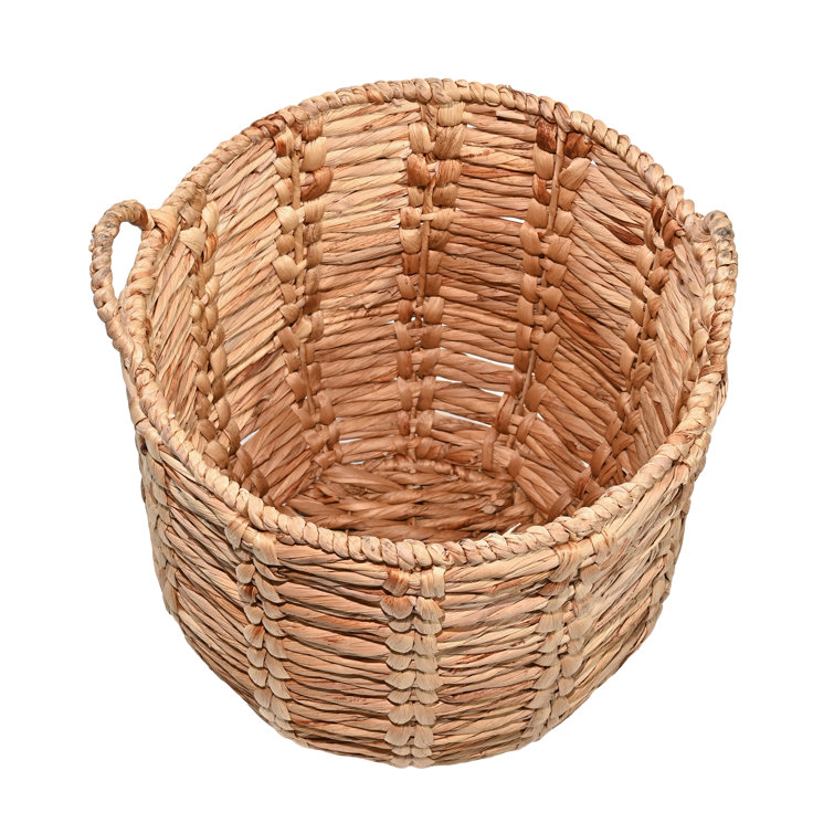 Natural Wicker Handwoven Basket with Handles