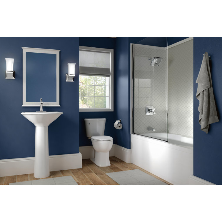 Modern Elegance Chrome Single Hole Brass Bathroom Faucet with DIAMOND Seal