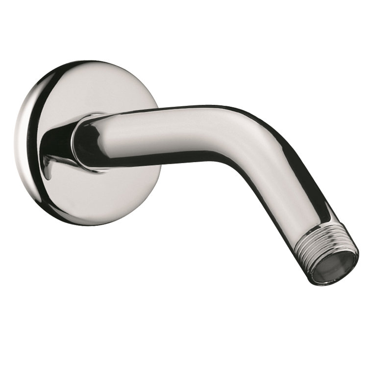 Polished Nickel Modern Wall-Mount Shower Arm