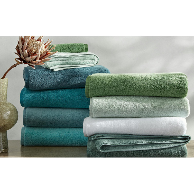 Grass Green Cotton Terrycloth Bath Towel