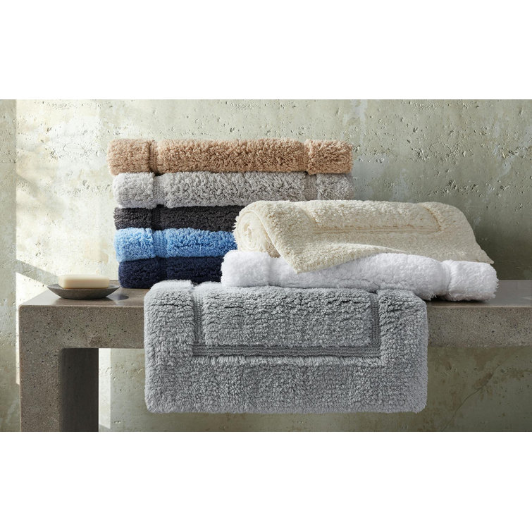 Sterling Gray Large Cotton Bath Rug