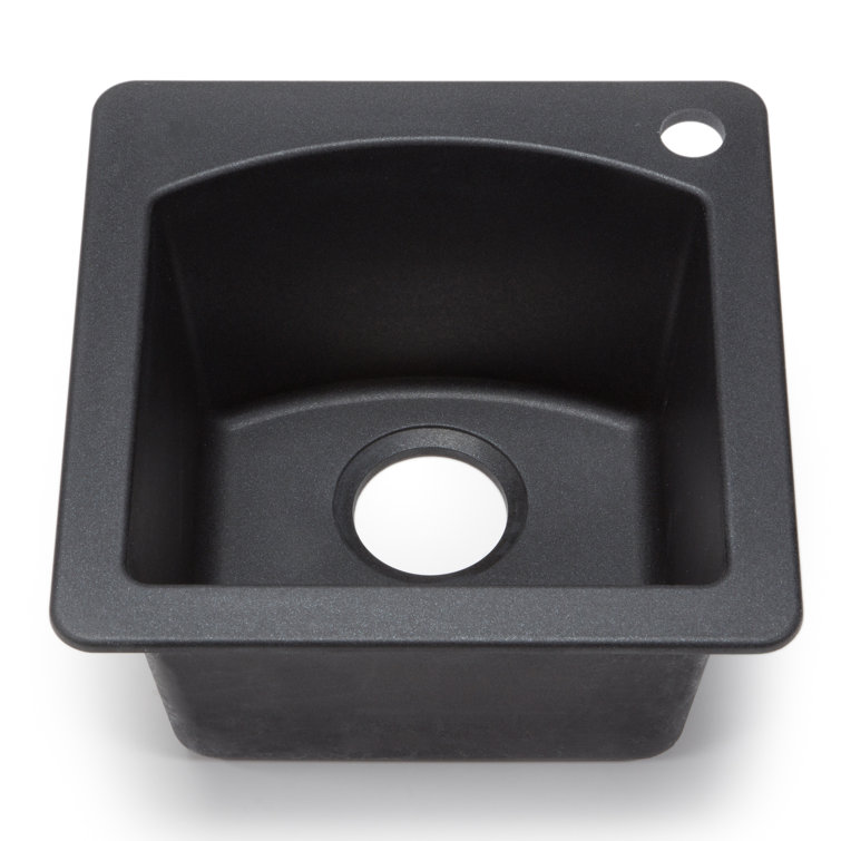 Anthracite Black Granite Single Bowl Bar Sink