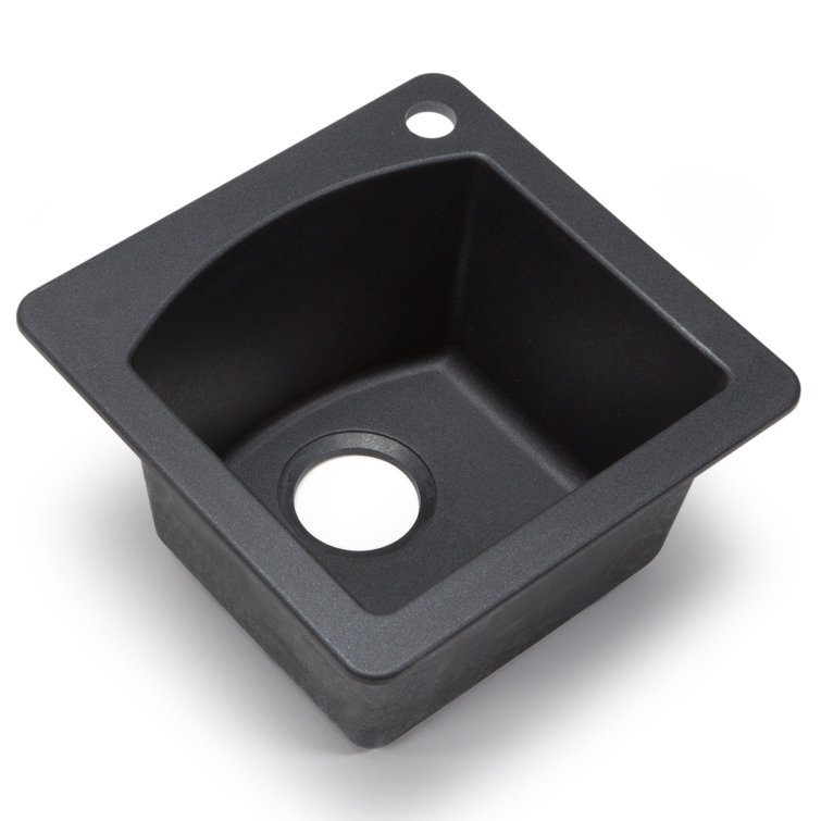 Anthracite Black Granite Single Bowl Bar Sink
