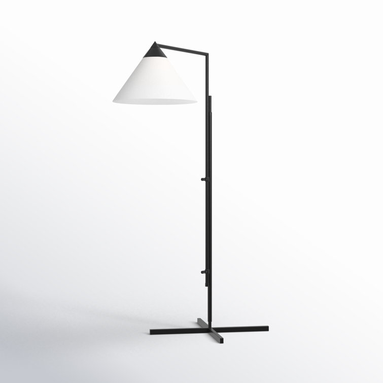 Franklin Adjustable Deep Bronze Empire Shade Floor Lamp