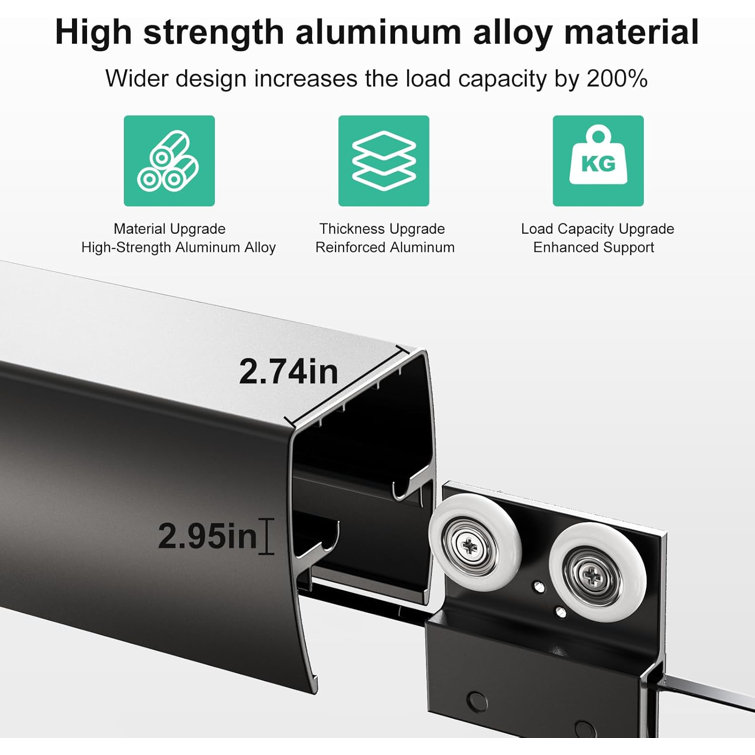 Black Semi-Frameless Double Sliding Tub Door with Tempered Glass
