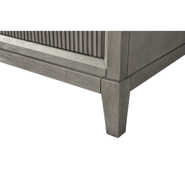 42" Driftwood Gray Freestanding Bathroom Vanity with Engineered Marble Top