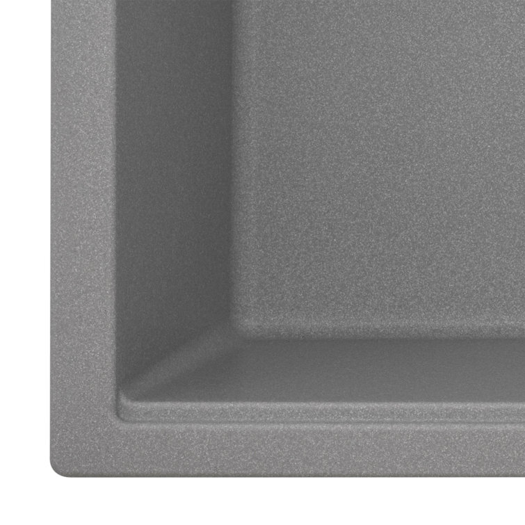 Arctic White Granite Composite Single Bowl Kitchen Sink