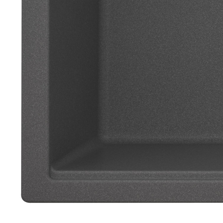 Urban Gray 33" Granite Composite Single Bowl Kitchen Sink