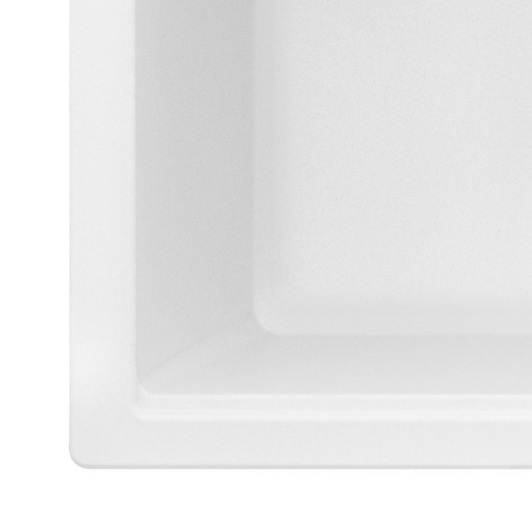 Arctic White Granite Composite Single Bowl Kitchen Sink