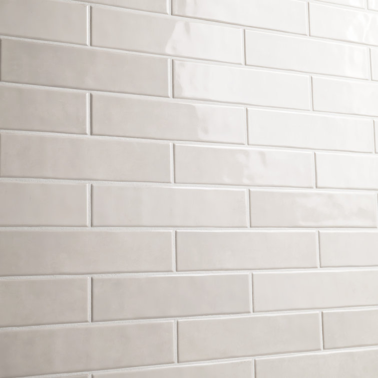 Dove Glossy White Ceramic Subway Wall Tile 3'' x 12''