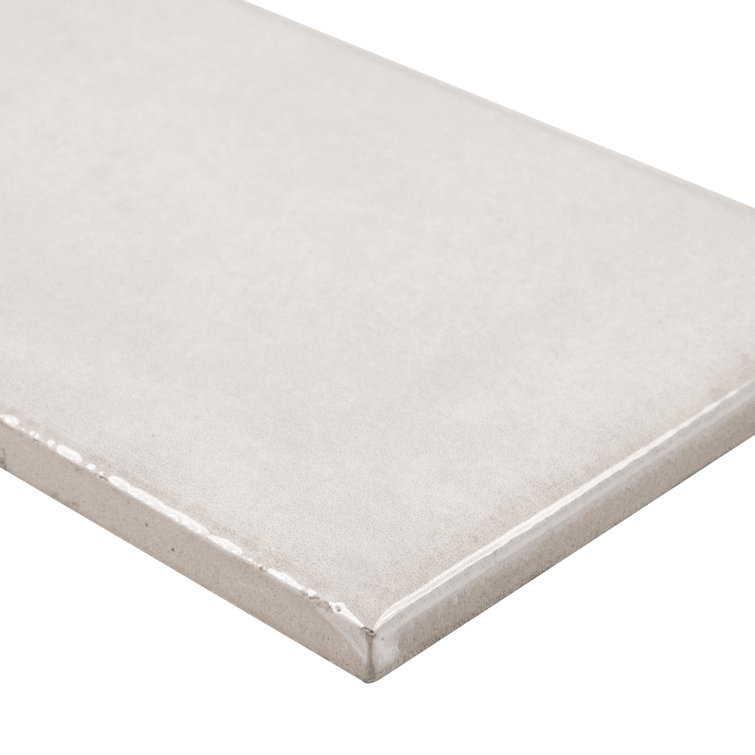 Dove Glossy White Ceramic Subway Wall Tile 3'' x 12''