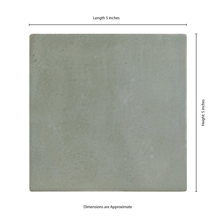 Jade Green Glossy Ceramic 5'' x 5'' Wall Tile