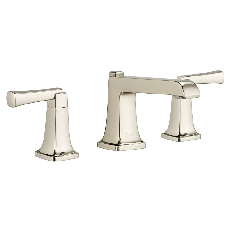 Polished Nickel 8-Inch Widespread 2-Handle Bathroom Faucet