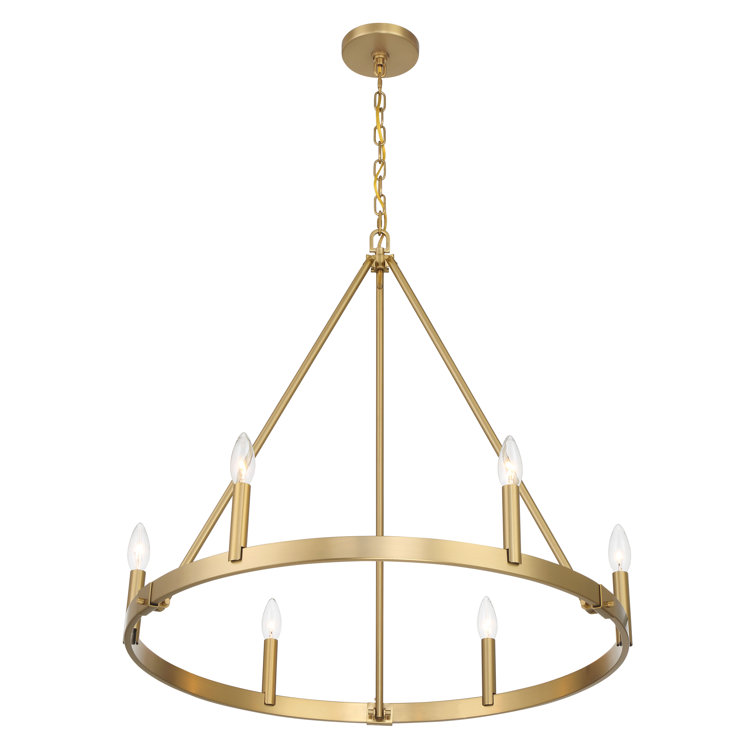 Gilliam Vintage Brass 6-Light Steel Chandelier