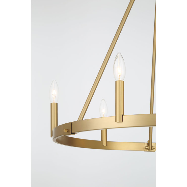 Gilliam Vintage Brass 6-Light Steel Chandelier