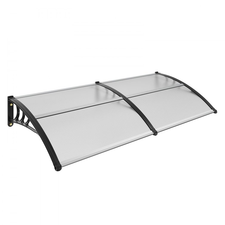 Brown Polycarbonate Retractable Door and Window Awning