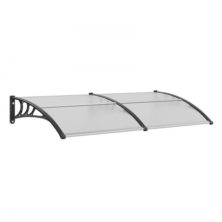 Brown Polycarbonate Retractable Door and Window Awning