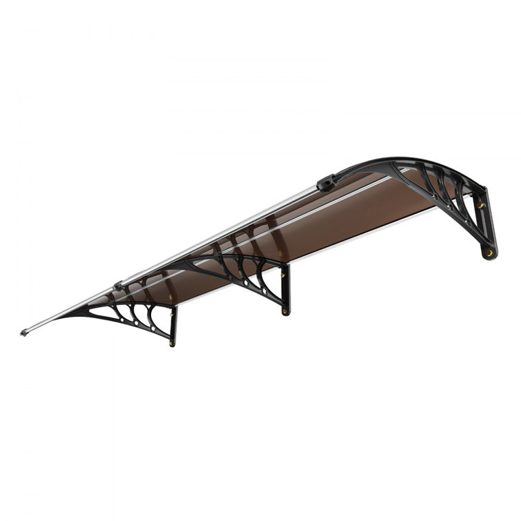 Brown Polycarbonate Retractable Door and Window Awning
