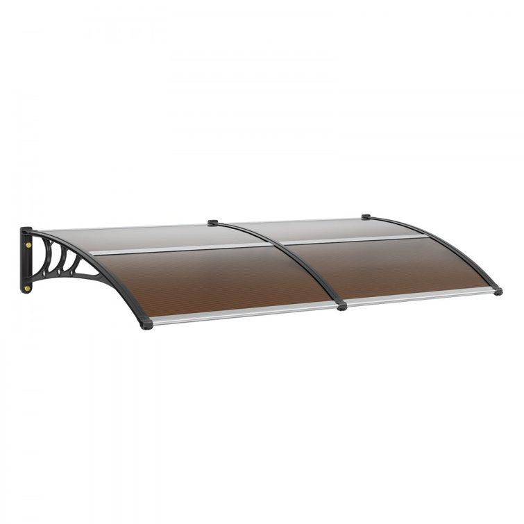 Brown Polycarbonate Retractable Door and Window Awning