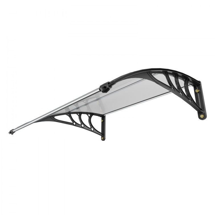 VEVOR 40'' x 40'' Brown Polycarbonate Window Door Awning