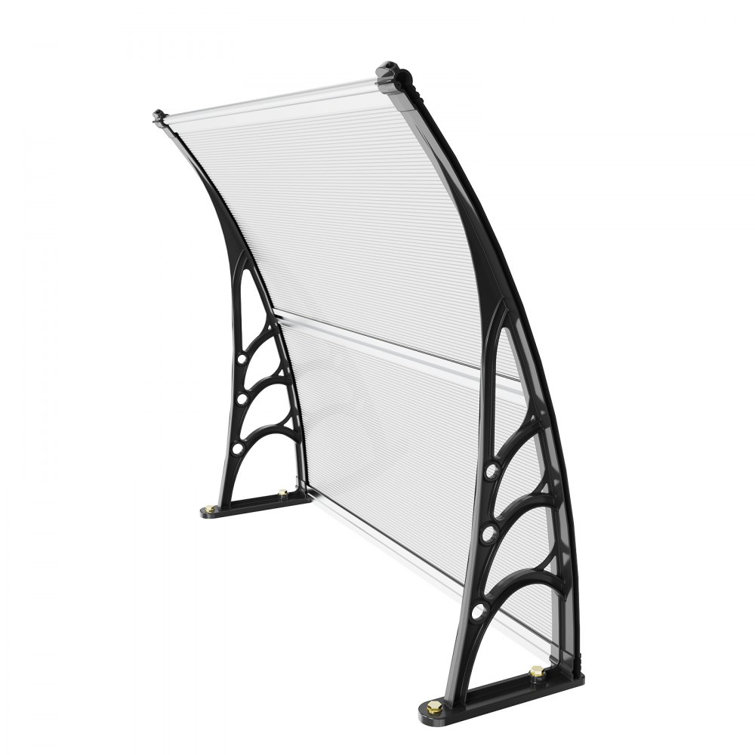 VEVOR 40'' x 40'' Brown Polycarbonate Window Door Awning