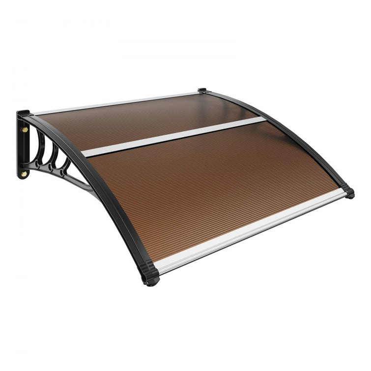 VEVOR 40'' x 40'' Brown Polycarbonate Window Door Awning