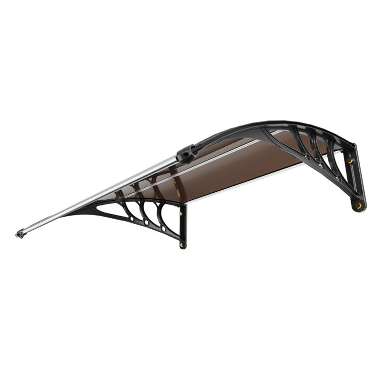 VEVOR 40'' x 40'' Brown Polycarbonate Window Door Awning