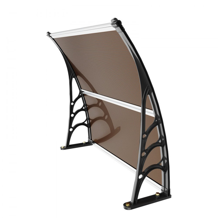 VEVOR 40'' x 40'' Brown Polycarbonate Window Door Awning