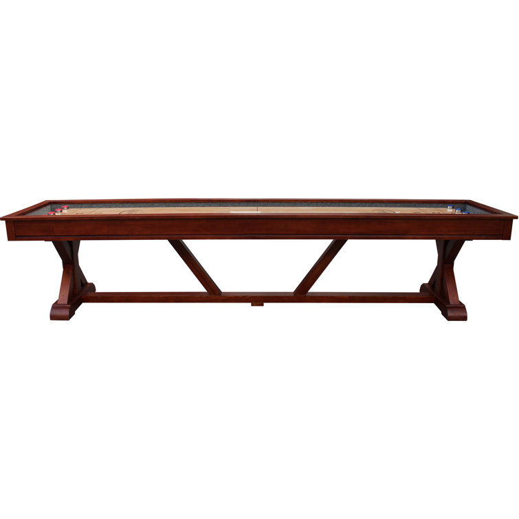Weathered Black Oak 12' Pro-Style Shuffleboard Table