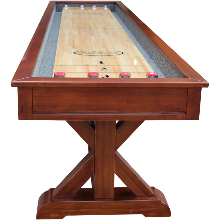 Weathered Black Oak 12' Pro-Style Shuffleboard Table