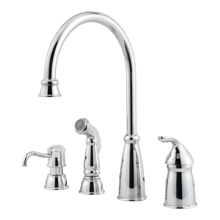 Stainless Steel High-Arc Kitchen Faucet with Pull-out Spray