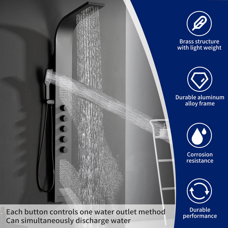 59.84'' Shower Panel with Fixed Shower Head