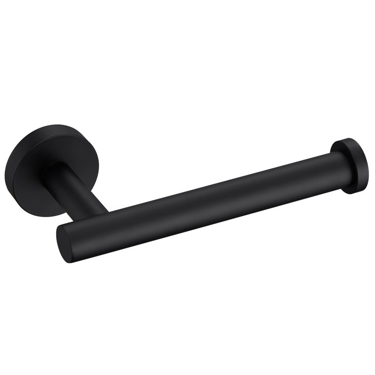Matte Black Stainless Steel Wall Mounted Toilet Paper Holder