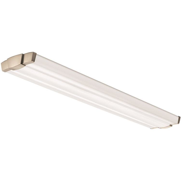 Brushed Nickel 48" LED Linear Flush Mount Light