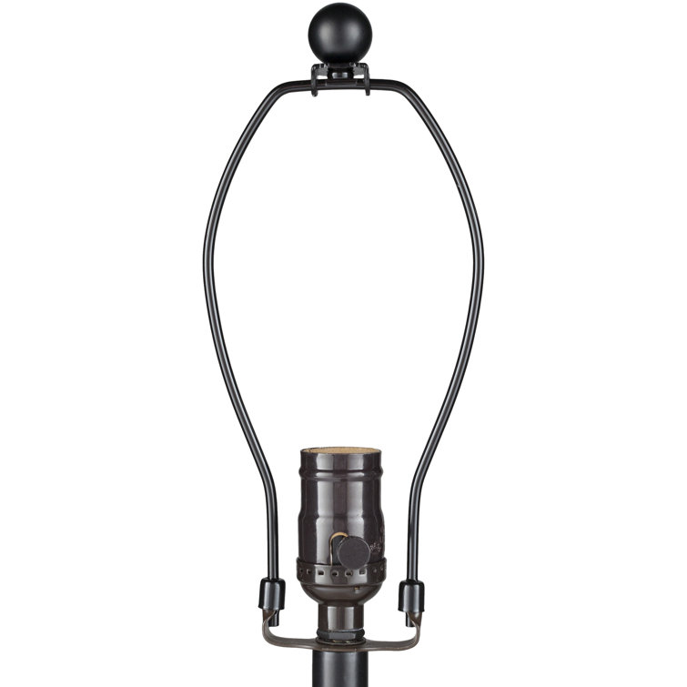 Beige Ceramic Globe Table Lamp with Linen Shade