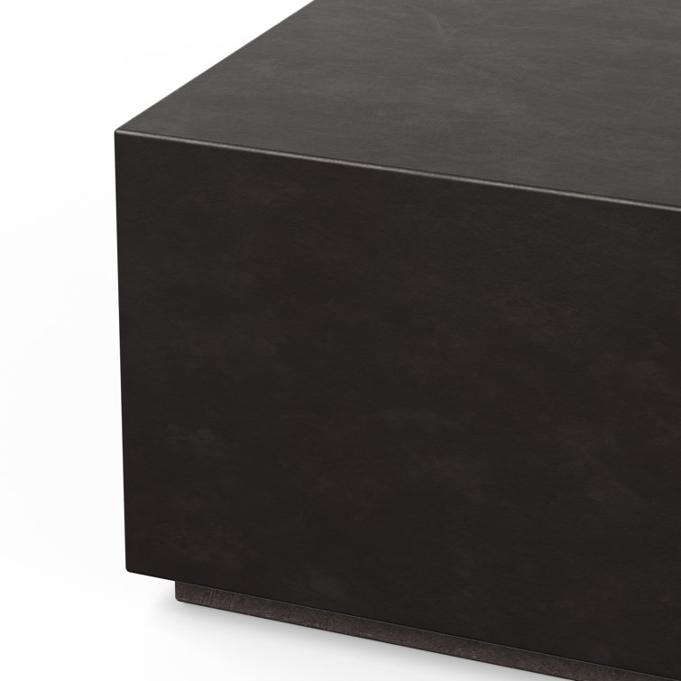 Lava Brown Fiber-Reinforced Concrete Rectangular Coffee Table