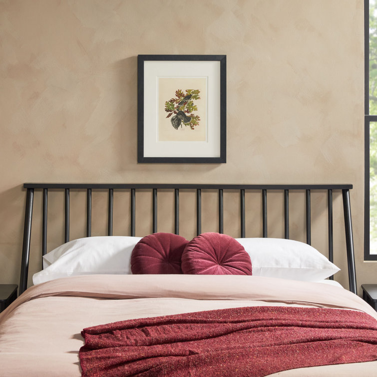 Elegant Queen Pine Spindle Bed with Headboard and Storage Drawer