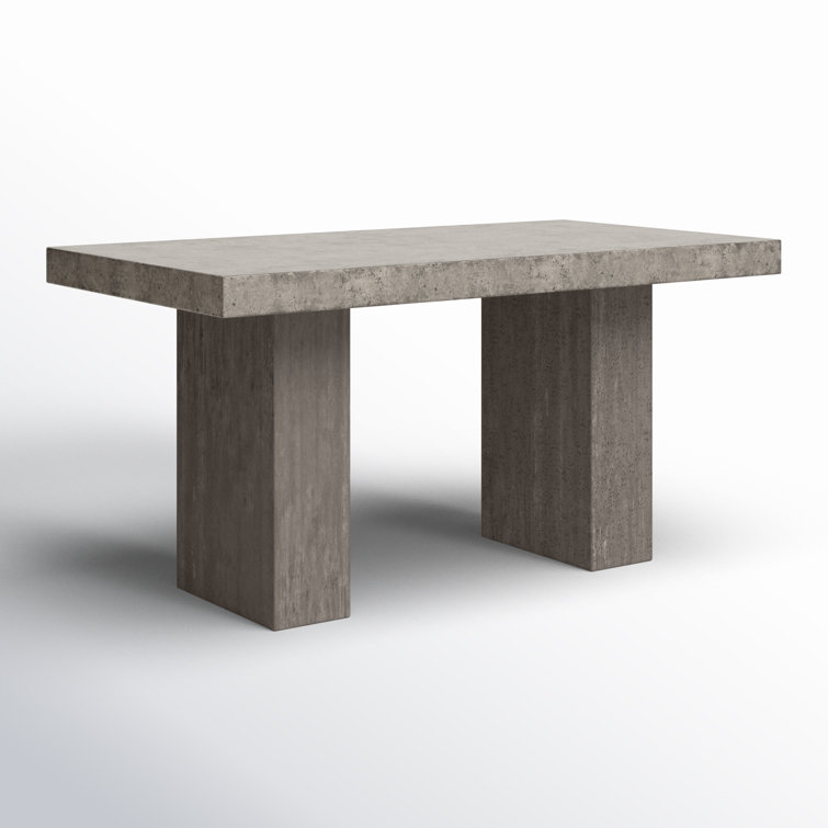 Elcor Dark Gray Fiber-Reinforced Concrete Bar Height Dining Table