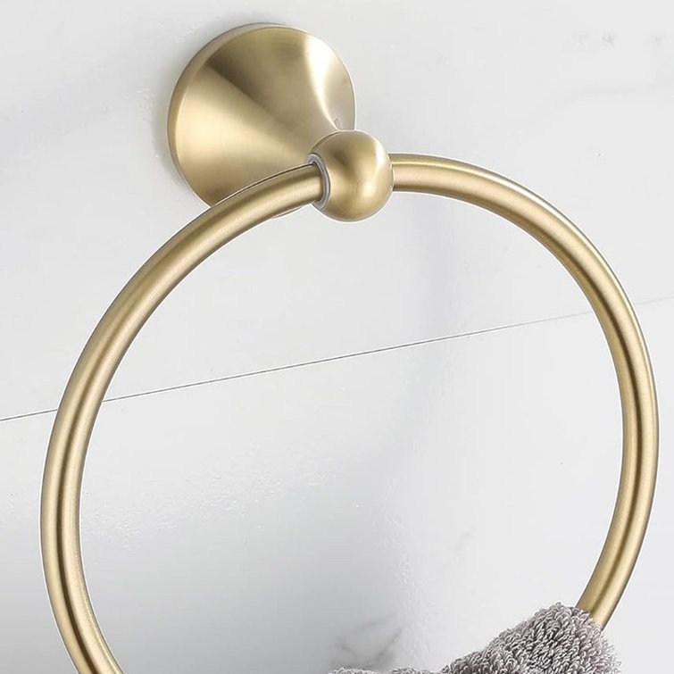 Brushed Gold Stainless Steel 4-Piece Bathroom Hardware Set