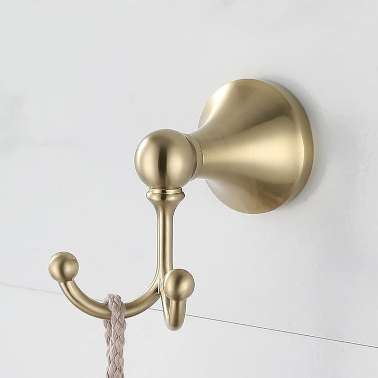 Brushed Gold Stainless Steel 4-Piece Bathroom Hardware Set
