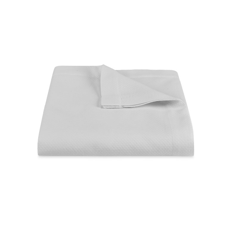 Full Silver Diamond Pique Pattern Bedspread