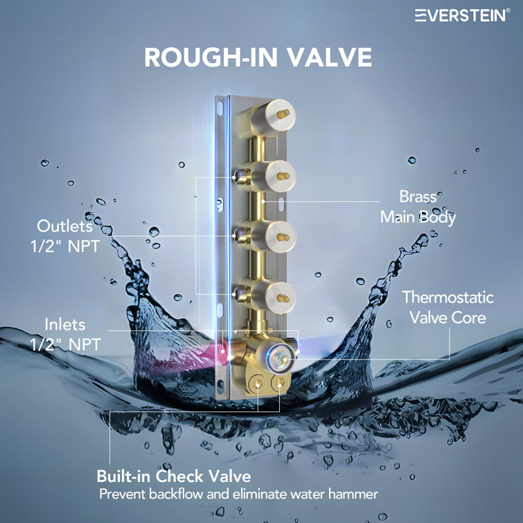 16" Dual Shower Heads with Handheld Spray and Body Jets in Brushed Nickel