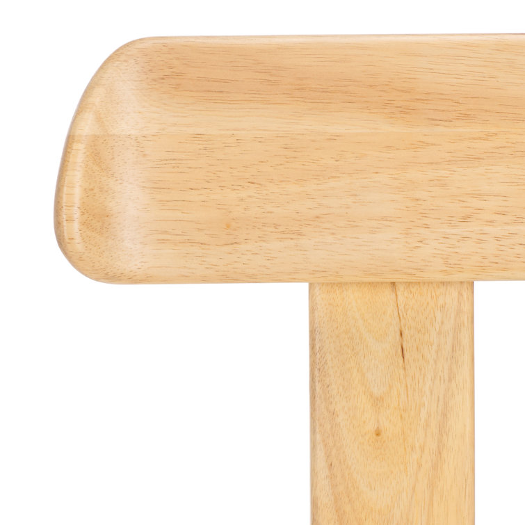 Cream Upholstered Dining Chair with Light Blonde Wood Frame