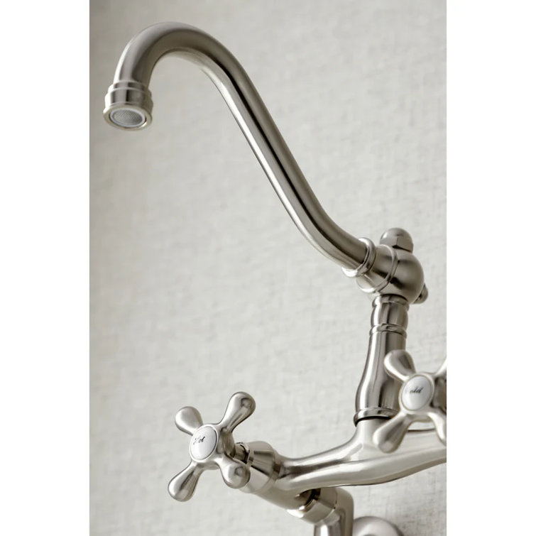 Vintage Oil Rubbed Bronze Wall Mount Kitchen Faucet