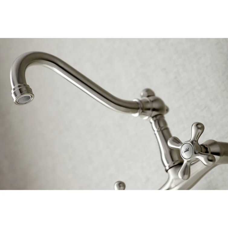 Vintage Oil Rubbed Bronze Wall Mount Kitchen Faucet