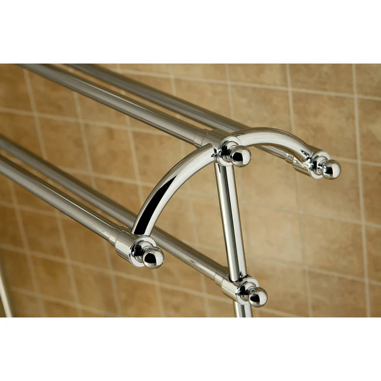 Matte Black 30" Vintage Freestanding Towel Rack