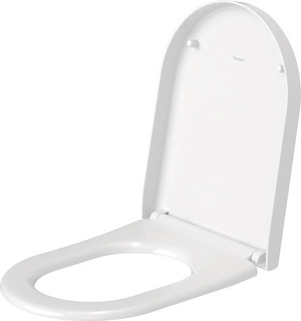 White Elongated Soft Close Toilet Seat with Lid
