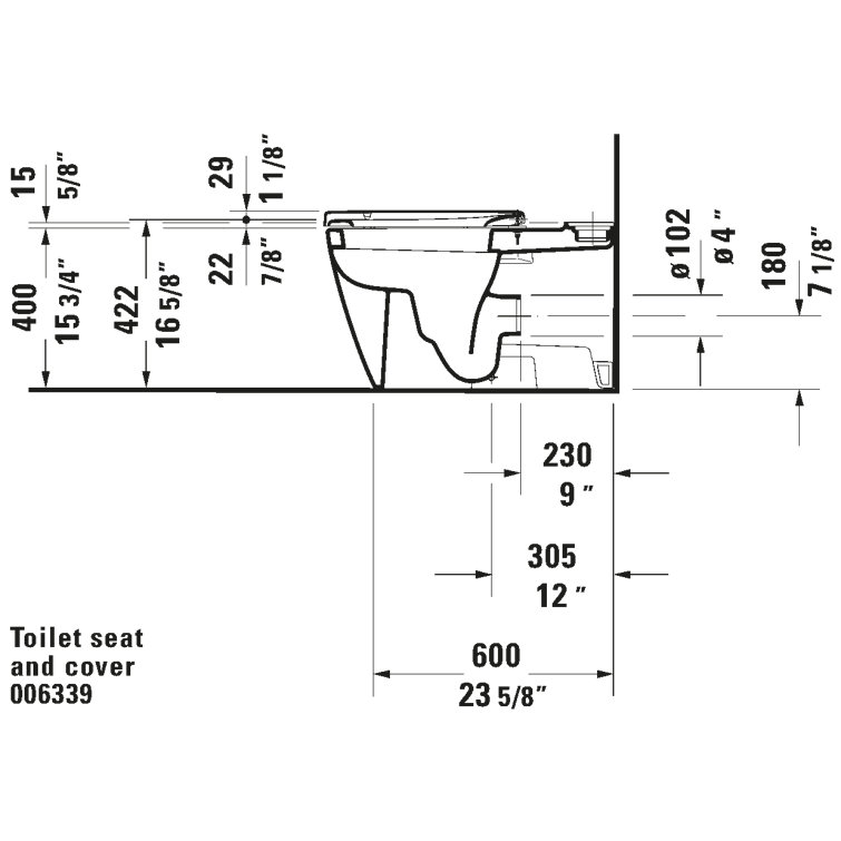 White Elongated Soft Close Toilet Seat with Lid