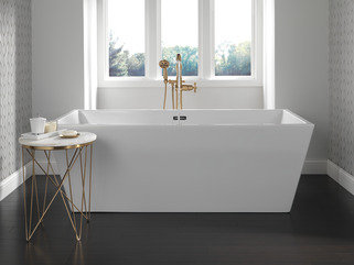 Cassidy Chrome Deck-Mount Roman Tub Faucet with Hand Shower